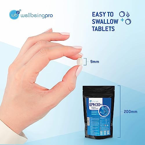 WBP Eph30+ - Advanced Energy Complex - Super Strength Keto Diet & Weight Loss Tablets - Vegan & Letterbox-Friendly Packaging - UK Made Supplement - 100 Tablets