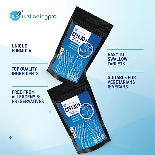 WBP Eph30+ - Advanced Energy Complex - Super Strength Keto Diet & Weight Loss Tablets - Vegan & Letterbox-Friendly Packaging - UK Made Supplement - 100 Tablets