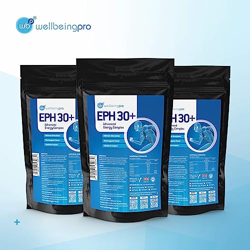 WBP Eph30+ - Advanced Energy Complex - Super Strength Keto Diet & Weight Loss Tablets - Vegan & Letterbox-Friendly Packaging - UK Made Supplement - 100 Tablets