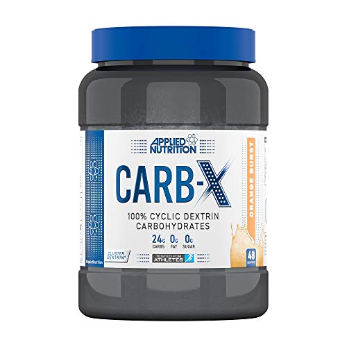 Applied Nutrition Carb X Highly Branched Cyclic Dextrin Carbohydrates, Intra & Post Workout Carbs Powder, Fuel Training & Recovery, Vegan, Gluten Free, Sugar Free, 1.2kg 48 Servings (Orange Burst)
