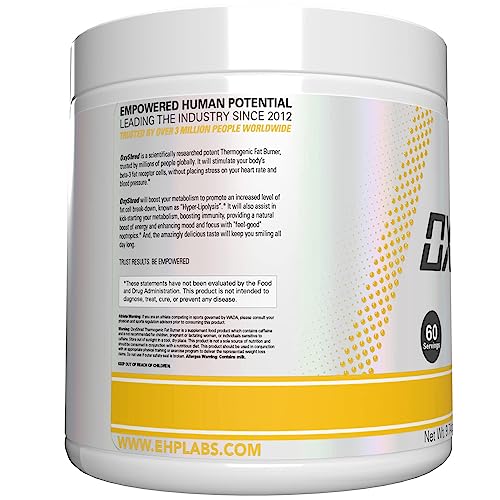 EHPlabs OxyShred Thermogenic Pre Workout Powder & Shredding Supplement - Clinically Proven Pre Workout Powder with L Glutamine & Acetyl L Carnitine, Energy Boost Drink - Mango, 60 Servings