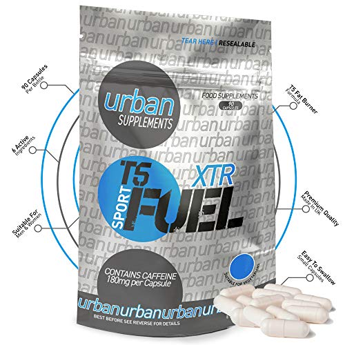 Urban Fuel XTR T5 Fat Burners | Metabolism & Energy Support Slimming Pills with Caffeine, L-Tyrosine, Choline, Vitamin B6 & D3-90 Capsules