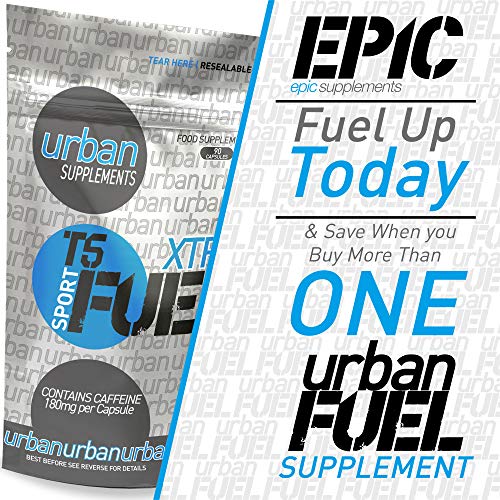 Urban Fuel XTR T5 Fat Burners | Metabolism & Energy Support Slimming Pills with Caffeine, L-Tyrosine, Choline, Vitamin B6 & D3-90 Capsules