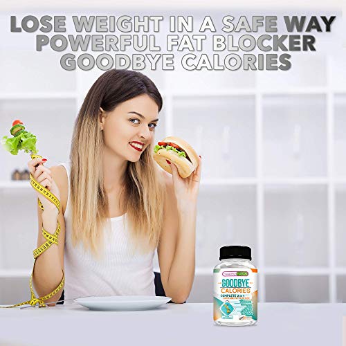 Healthy Fusion Goodbye Calories | Carb and Fat Blocker | Powerful 2-in-1 Carbohydrate and Fat Blocker | 60 Capsules