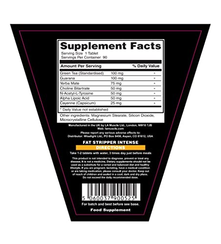 LA Muscle Fat Stripper Combo II - Fat Burner Bundle,Weight Management Loss, Fast-Acting Weight Management and Six Pack Supplement, Natural Fat Burner for Men and Women | GM Free
