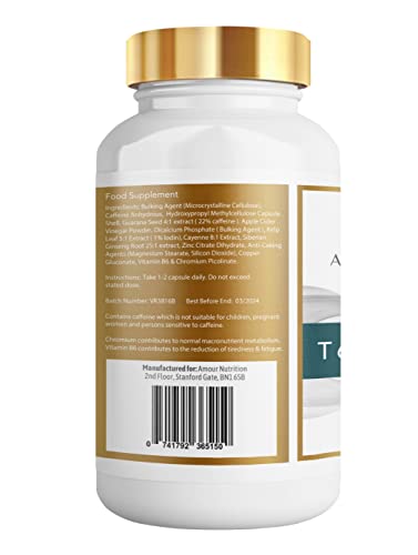 T6 Synergy Fat Burner, Weight Loss Support, Slimming Pills Suitable for Both Male & Females, UK Made, Safe Natural Formula
