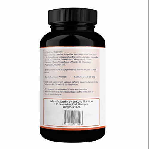 Kuma Nutrition Powerful Fat Burner - Keto Diet Pills for Weight Loss – T5 & T6 Fusion Complex - 6 Natural Ingredient Formula - Metabolism Booster Supplement (1 Month Supply)