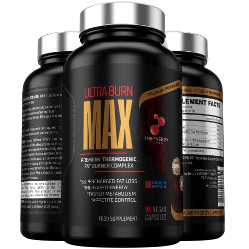Ultra Premium Weight Loss Pills - Ultra Burn Fat Burner Supplement | Fat Burners for Women | Belly Fat Slimming Tablets That Work Fast | 90 Vegan Diet Keto Capsules