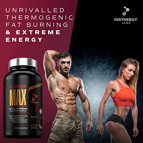 Ultra Premium Weight Loss Pills - Ultra Burn Fat Burner Supplement | Fat Burners for Women | Belly Fat Slimming Tablets That Work Fast | 90 Vegan Diet Keto Capsules