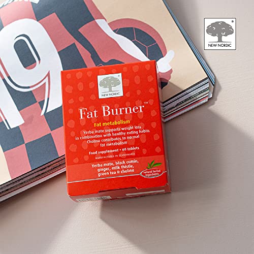 New Nordic Fat Burners 60 Pack - Contains Yerba Mate - Dairy and Gluten Free -Supports Slimming and Weight Loss Suitable for Vegans and Keto
