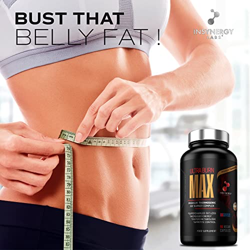 Ultra Premium Weight Loss Pills - Ultra Burn Fat Burner Supplement | Fat Burners for Women | Belly Fat Slimming Tablets That Work Fast | 90 Vegan Diet Keto Capsules