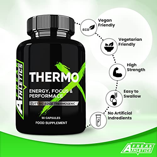 Thermo X Weight Loss Pills - Fat Burners for Men - Fat Burners for Women Weight Loss - 90 Capsules Fat Burner Suitable for Men & Women - UK Made