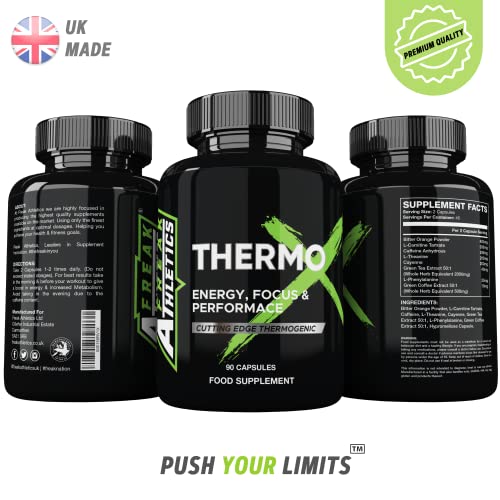 Thermo X Weight Loss Pills - Fat Burners for Men - Fat Burners for Women Weight Loss - 90 Capsules Fat Burner Suitable for Men & Women - UK Made