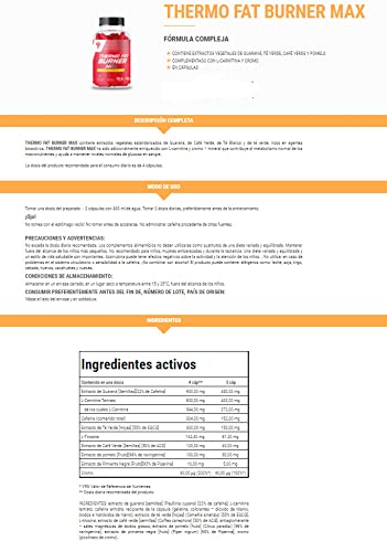 Thermo Fat Burner Max 120tab Trec, Improves Calorie and Fat Metabolism, Natural Thermogenic Complex