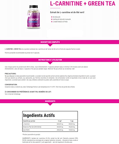 Trec Nutrition L-Carnitine + Green Tea Extract Fat Burner 90 Capsules