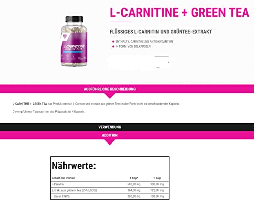 Trec Nutrition L-Carnitine + Green Tea Extract Fat Burner 90 Capsules
