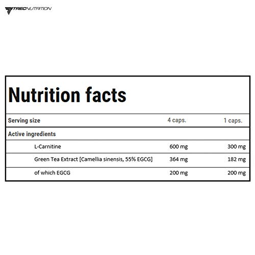 Trec Nutrition L-Carnitine + Green Tea Extract Fat Burner 90 Capsules