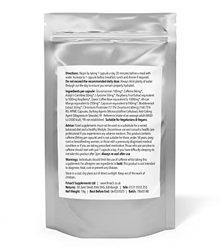 Formula Max5 Fat Burners | Strong Slimming Pills | 30 Extreme Burn Vegan Weight Loss Capsules | Diet Pills | Genuine Strongest T5 Alternative