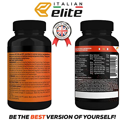 Elite Extreme, Weight Management Supplement, Fat Burner, Diuretic, Energizer, Thermogenic to Slim Fast, Pre Workout, Weight Loss. 120 Capsules, Made in England.