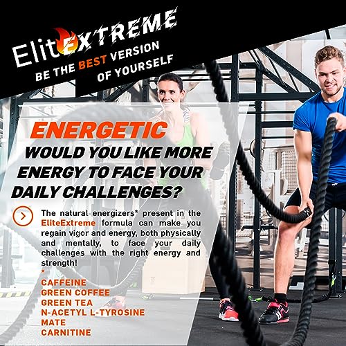 Elite Extreme, Weight Management Supplement, Fat Burner, Diuretic, Energizer, Thermogenic to Slim Fast, Pre Workout, Weight Loss. 120 Capsules, Made in England.