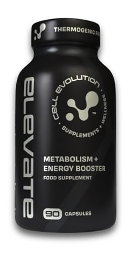 Cell Evolution | Elevate | Thermogenic Fat Burners for Men & Women | Turmeric, Green Tea Extract, Cayenne Pepper Capsules | Diet Metabolism Booster for Slimming | Weight Loss Supplement - 90 Capsules