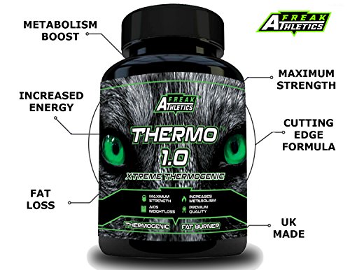 Thermo 1.0 Weight Loss Pills - Fat Burners for Men - Fat Burners for Women Weight Loss - 90 Capsules Fat Burner Suitable for Men & Women - UK Made