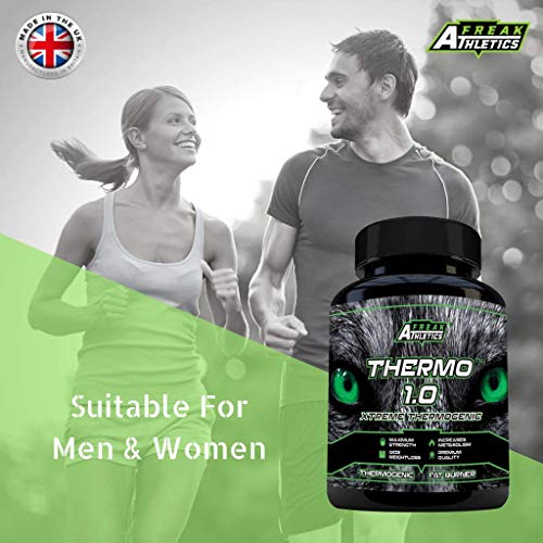 Thermo 1.0 Weight Loss Pills - Fat Burners for Men - Fat Burners for Women Weight Loss - 90 Capsules Fat Burner Suitable for Men & Women - UK Made