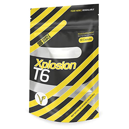 Simply Simple T6 Xplosion Fat Burners Vegetarian Safe Slimming & Diet Food Supplements | Increases Metabolism & Energy with Added Vitamin B, Vitamin D & Caffeine Weight Loss Pills Made in UK