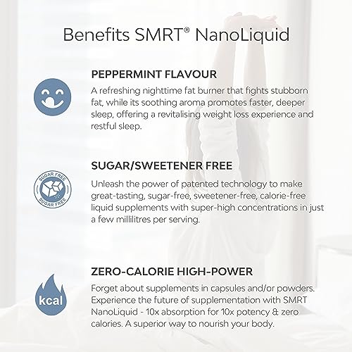 L Carnitine Thermo Night Burn, Night Shred, Night time Fat Burner, Weight Loss That Work Fast in Liquid Form, Fat Burners for Women Weight Loss & Men, Formula 10-in-1, Caffeine-Free & 100% Natural