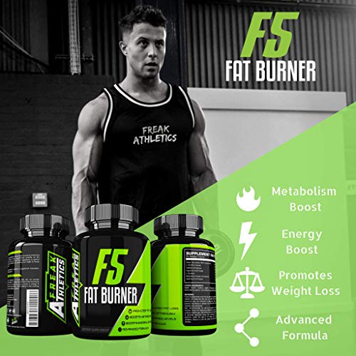 F5 Weight Loss Pills - Fat Burners for Men - Fat Burners for Women Weight Loss - 90 Capsules Fat Burner Suitable for Men & Women - UK Made