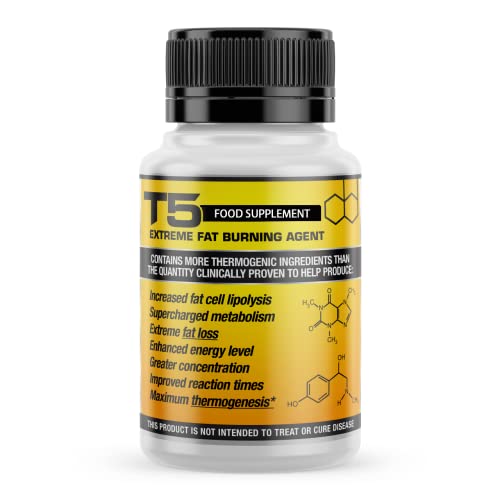 x2 T5 Fat Burners : Strongest Legal Diet & Weight Loss Pills (2 Month Supply) + 5 Free T5 Fat Burning Patches