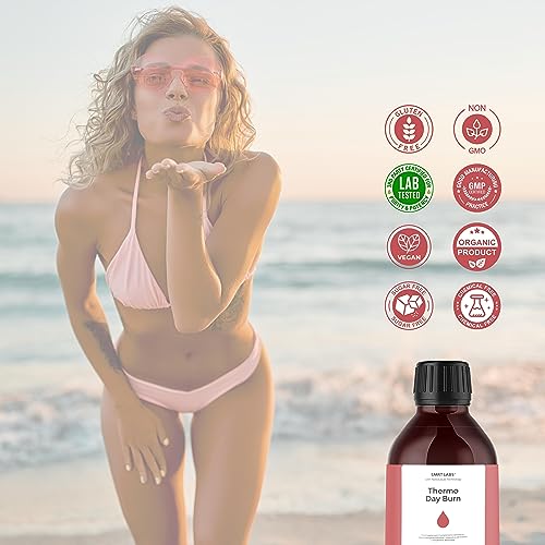L Carnitine Thermo Day Burn, Day Shred, Daytime Fat Burner, Weight Loss That Work Fast in Liquid Form, Fat Burners for Women Weight Loss & Men, Appetite & Hunger Control, Formula 9-in-1 & 100% Natural