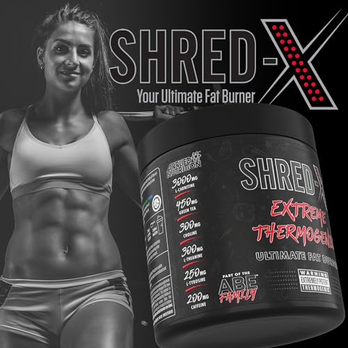 Applied Nutrition Shred X Fat Burner - ABE All Blak Everything Fat Burner, Thermo Weight Management (300g - 30 Servings) (Sour Gummy Bear)…