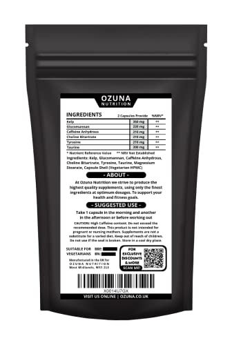 OZUNA NUTRITION Fat Burners Keto Extreme T6 Fast Weight Loss Pills Diet Slimming | 60 Capsules