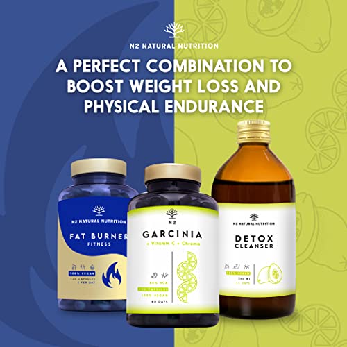 Best Fat Burner for Women and Men Weight Loss. Extreme Natural Thermogenic Slimming Pills. Energy Booster Pure 100% Natural Ingredients. 120 Vegetable Capsules.UK VEGAN Certified. N2 Natural Nutrition