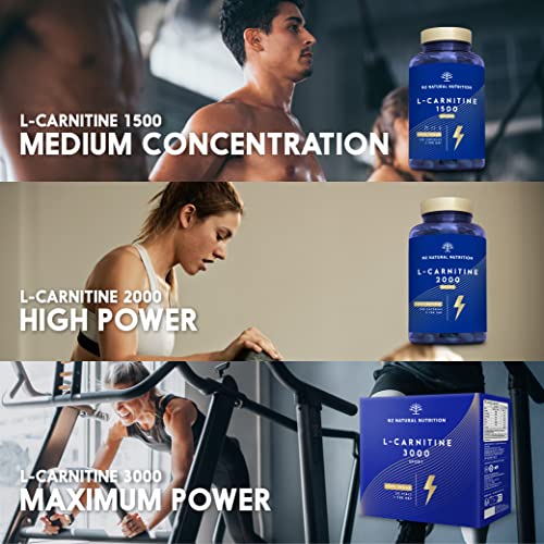 Natural L CARNITINE 1500mg. Fat Burner Pills Supplement. Improves Sports Performance, Weight Loss & Provides Energy Resistance. 120 Vegetable Capsules. UK Vegan Certified. N2 Natural Nutrition.