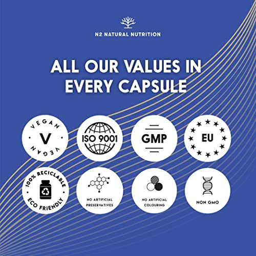 Natural L CARNITINE 1500mg. Fat Burner Pills Supplement. Improves Sports Performance, Weight Loss & Provides Energy Resistance. 120 Vegetable Capsules. UK Vegan Certified. N2 Natural Nutrition.