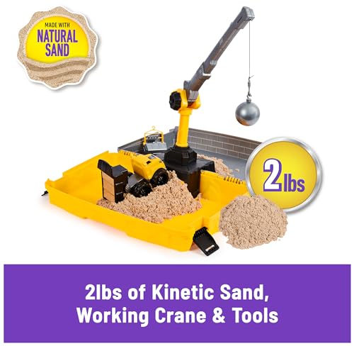 Construction Site Folding Sandbox with Kinetic Sand (8 words)