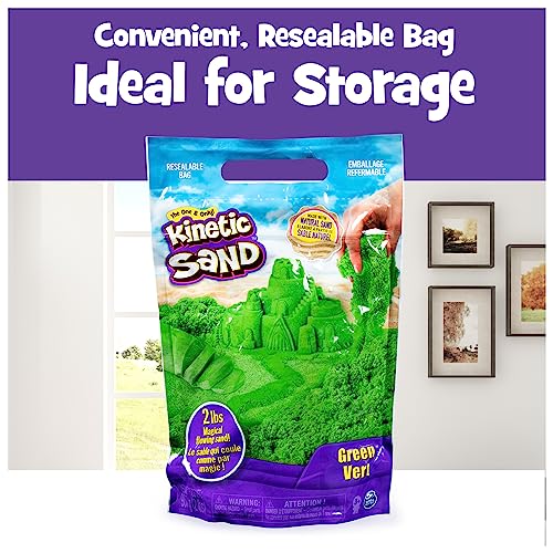 Kinetic Sand Sensory Play Toys, Green, 2lb