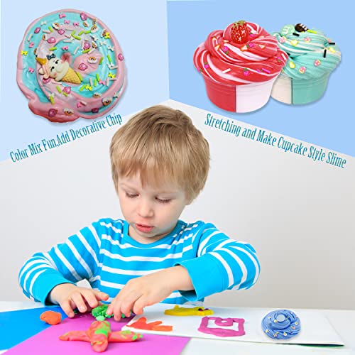 7-Pack Brehenzo Butter Slime: Dual Color DIY Toy