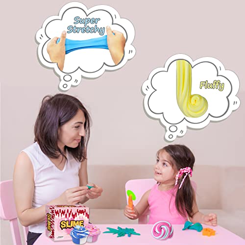 7-Pack Brehenzo Butter Slime: Dual Color DIY Toy
