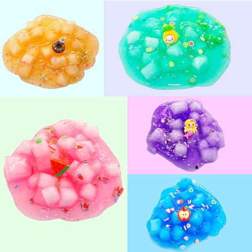 15-pack Jelly Cube Slime Kit: Ultra Soft, Fun Birthday Gift