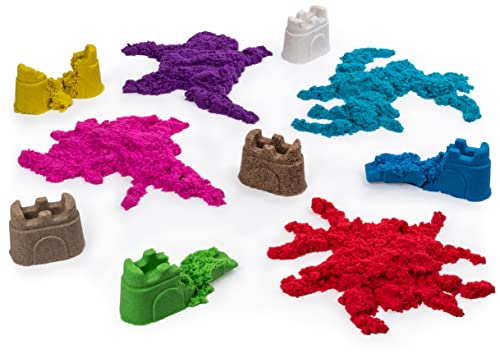 Kinetic Sand, 10-Colour Castle Containers – Non-Toxic Educational Toy