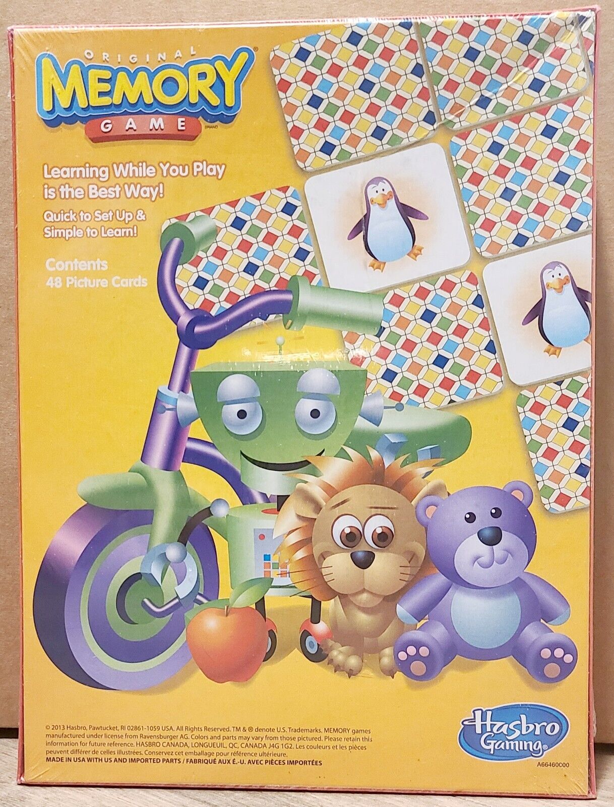2013 Hasbro Original Memory Game 48 Picture Cards