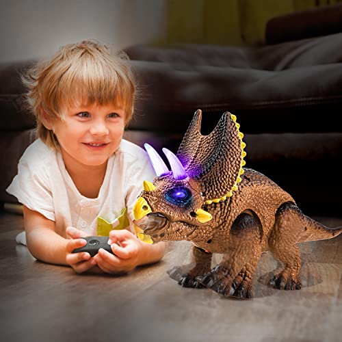 Remote Control Triceratops Dinosaur Toy
