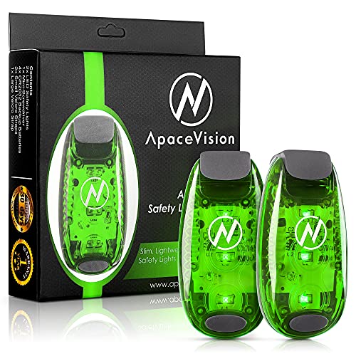 2-Pack LED Clip-on Safety Lights for Cyclists
