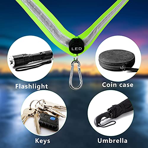 OLIKER LED Reflective Running Sash (Green)