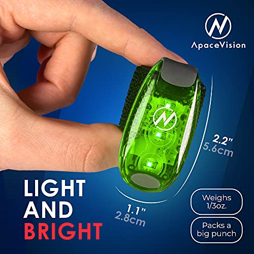 2-Pack LED Clip-on Safety Lights for Cyclists