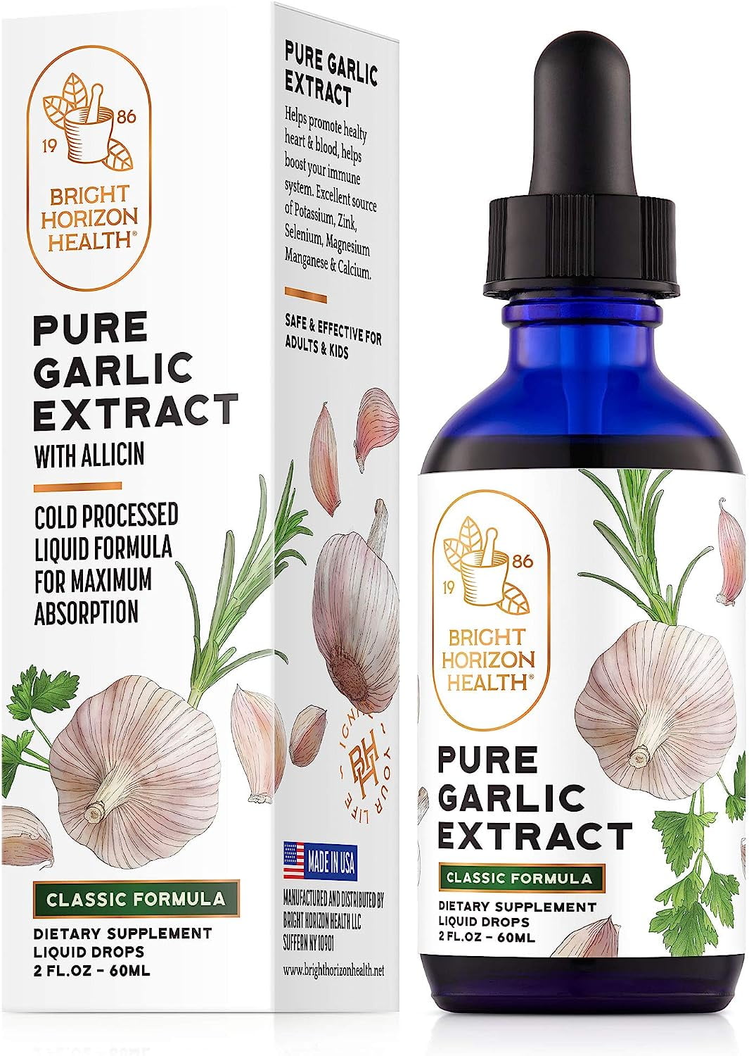 Garlic Allicin Extract - Immune Support, Liquid Form