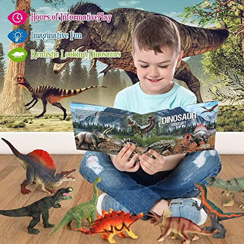 12-Piece Realistic Dinosaur Playset for Kids